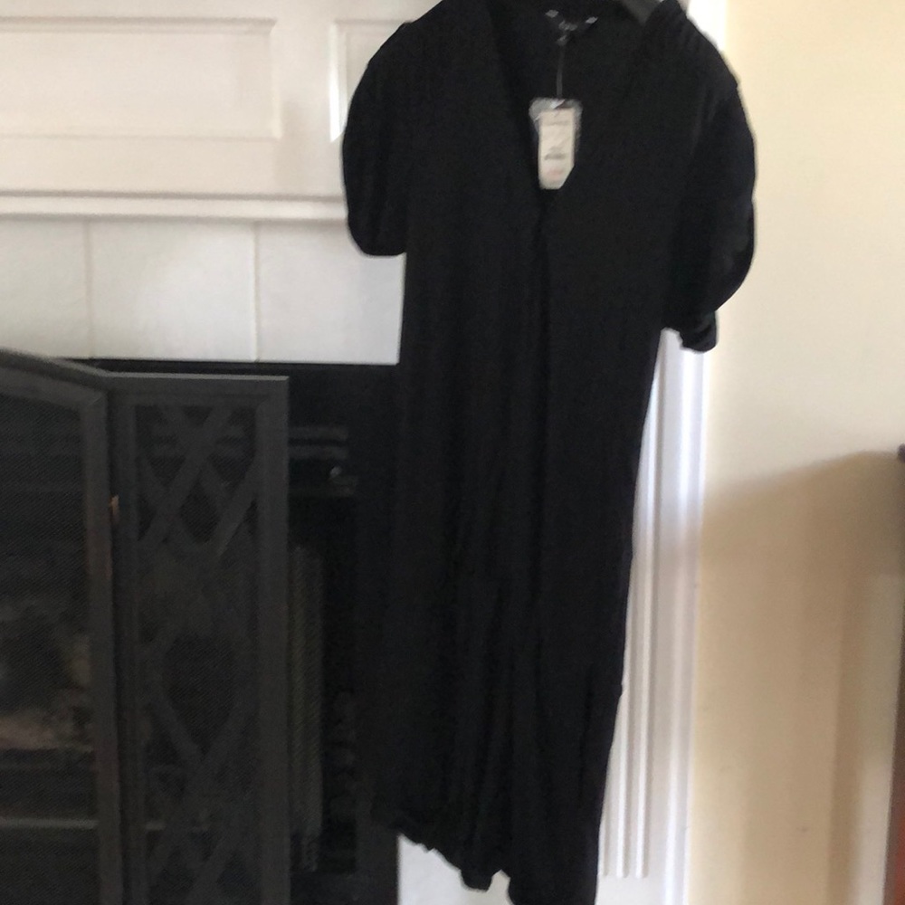 Black express cotton romper/shorts